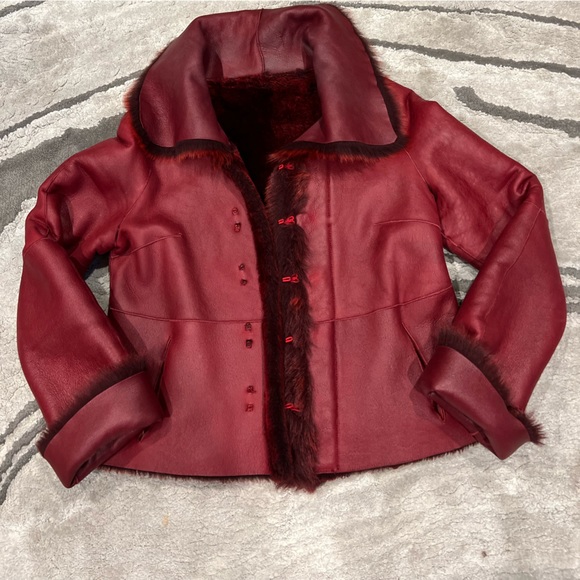 Viaveneto  Lamb  Sherling  reversible, stylish coat🔥 - Picture 13 of 16